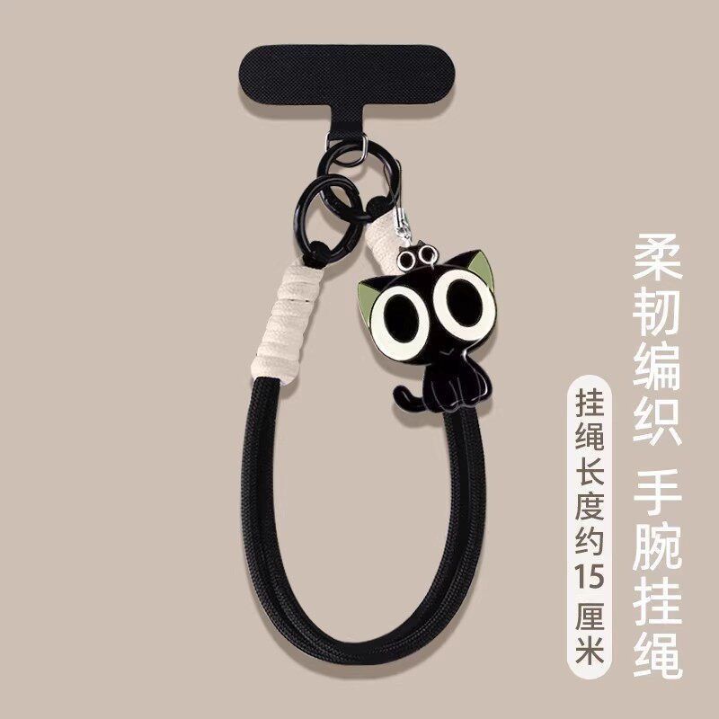 Phone Accessories In China - A stylish black cat-themed anti-theft and