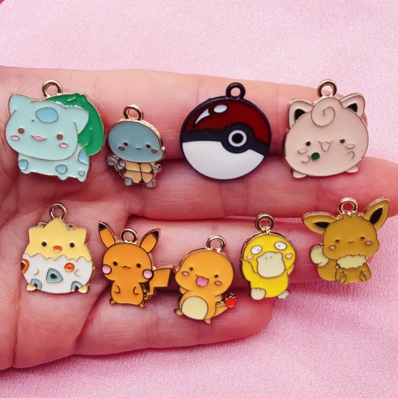 Phone Accessories And Gadgets - 10pcs Cartoon Drip Oil Jewelry Accessories