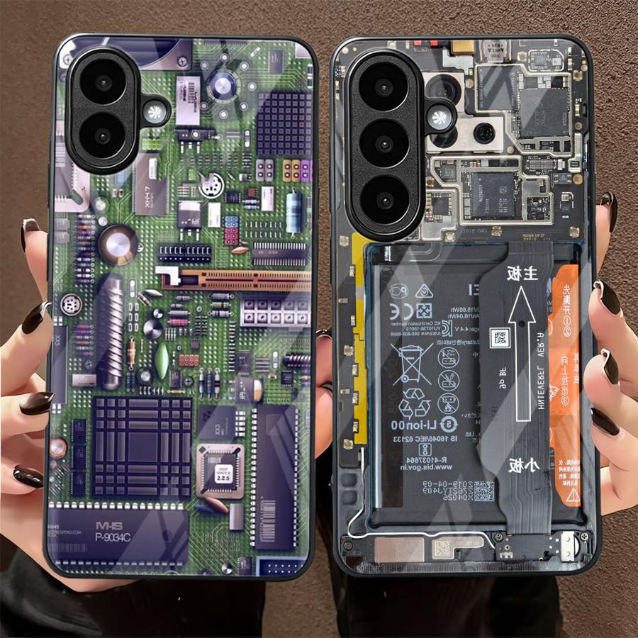 Samsung Galaxy A55 - Glass Phone Cover Case for Samsung