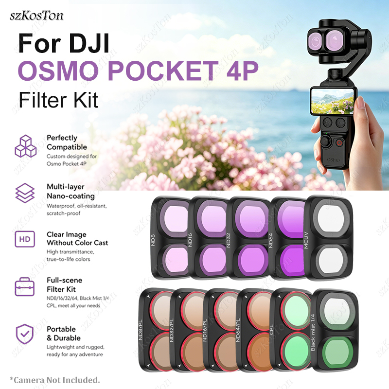 Lens Filter Kit for DJI Osmo P - Lens Camera Clip 评论和价格