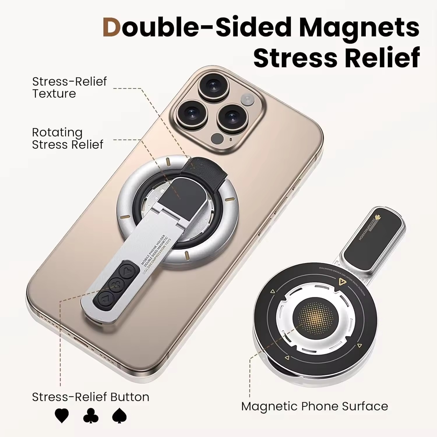 Double Sided Magnetic Finger R - Phone Accessories And Gadgets 评论和价格