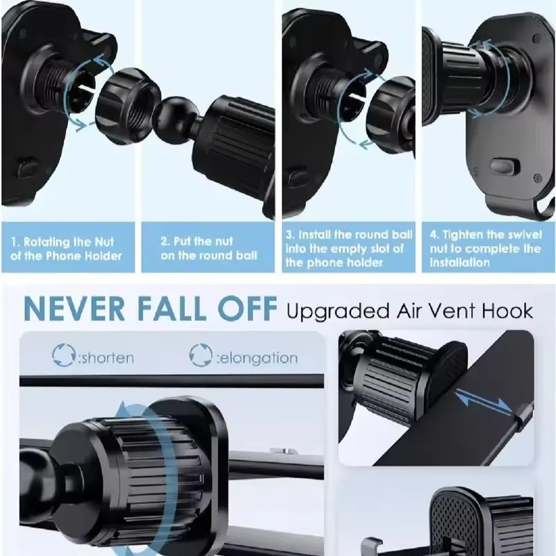 Car Phone Holder Car Air Vent  - Phone Accessories Holder Car 评论和价格