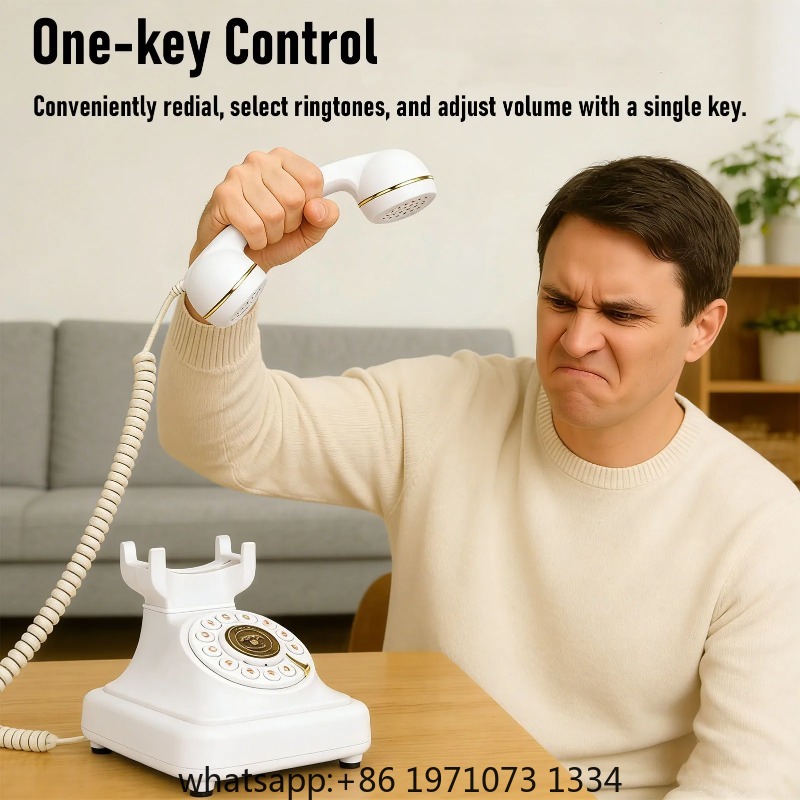 【New】Retro Bluetooth Landline  - Retro Handset Phone 评论和价格
