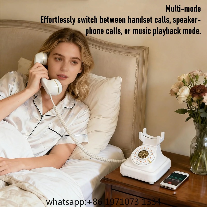【New】Retro Bluetooth Landline  - Retro Handset Phone 评论和价格