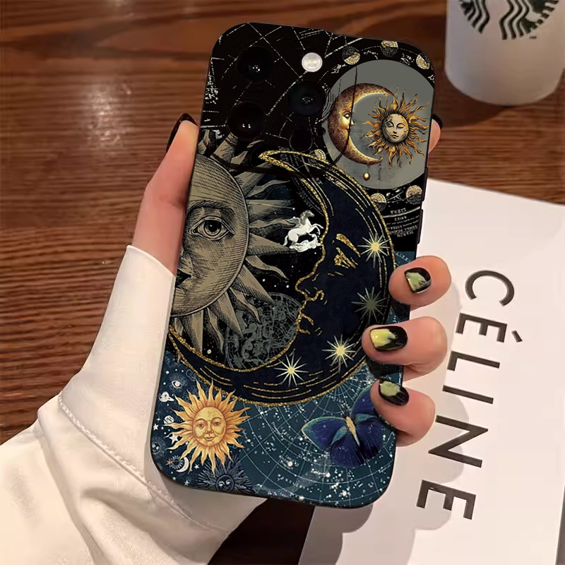 Aesthetic Sun Moon Print Phone - Samsung Galaxy A55 评论和价格