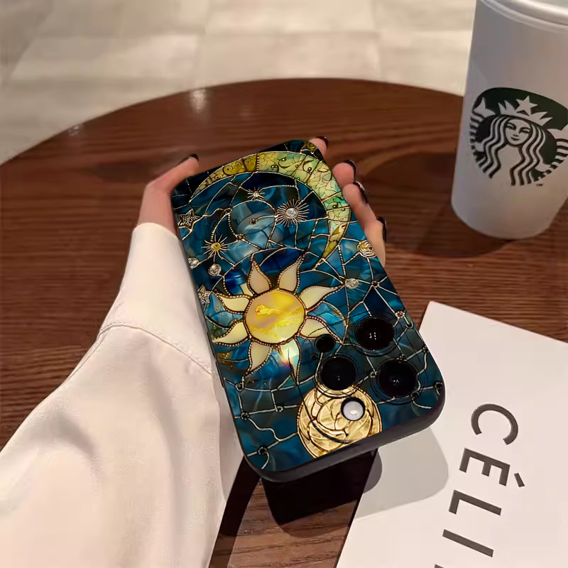 Aesthetic Sun Moon Print Phone - Samsung Galaxy A55 评论和价格
