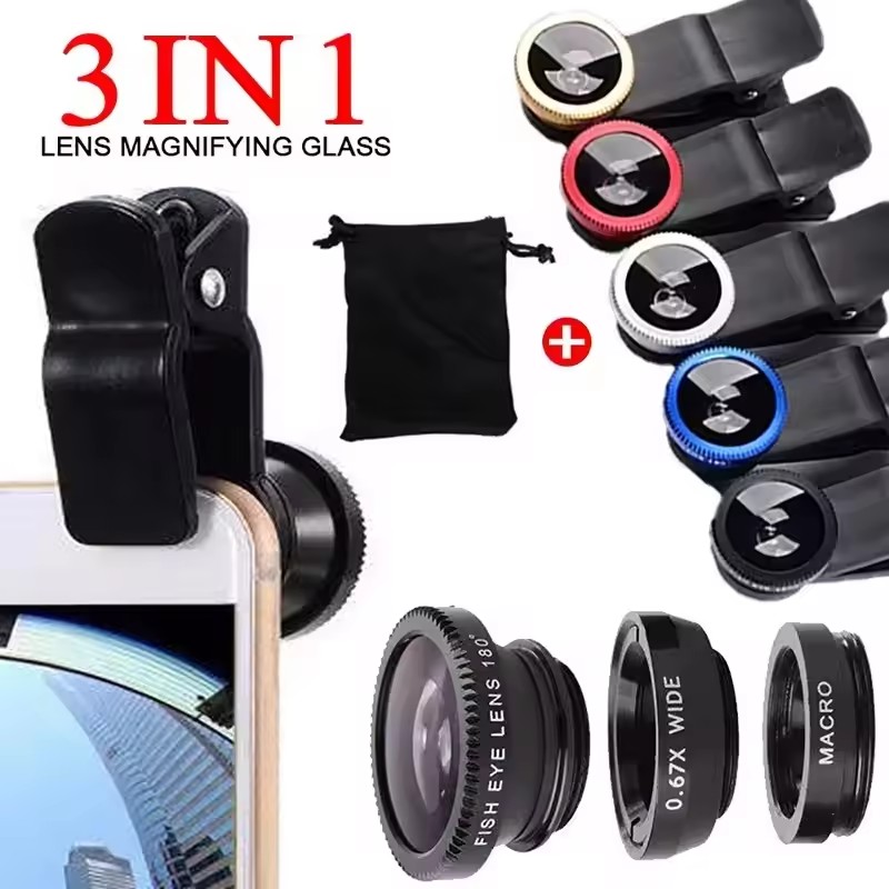 3 In 1 Fisheye Phone Lens 0.67 - Lens Camera Clip 评论和价格