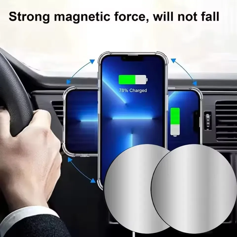 1-5PCS 8CM Magnetic Metal Plat - Phone Accessories Holder Car 评论和价格