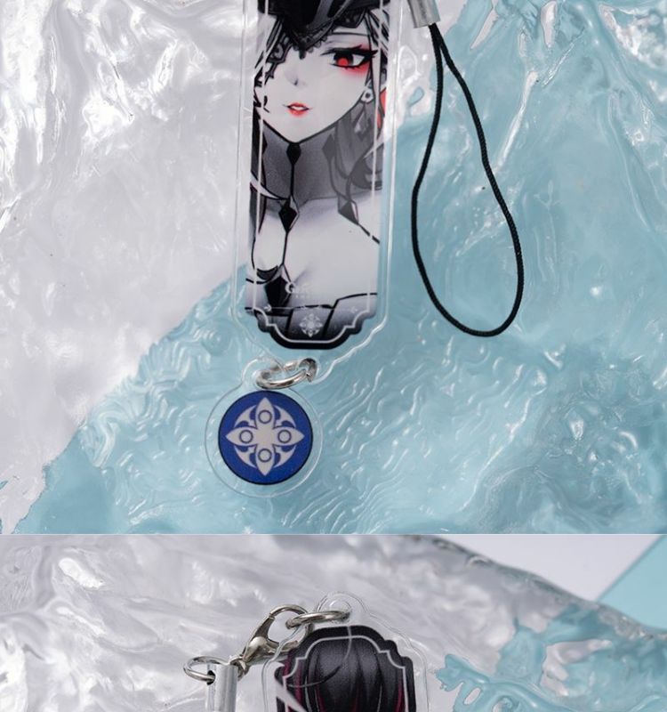 8pcs Anime Keychain Genshin Im - Phone Accessories Jewelry 评论和价格