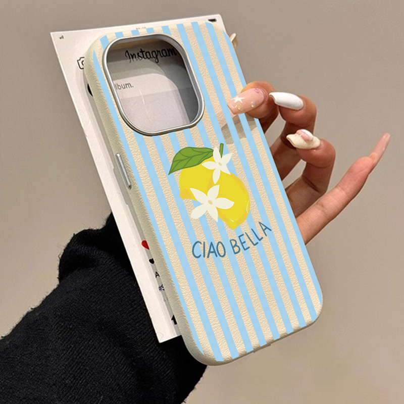 Lemon Striped Retro Design Sui - Samsung Galaxy A55 评论和价格