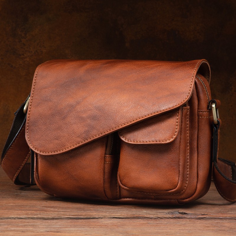 Men's Stylish Leather Shoulder - Phone Accessories In China 评论和价格