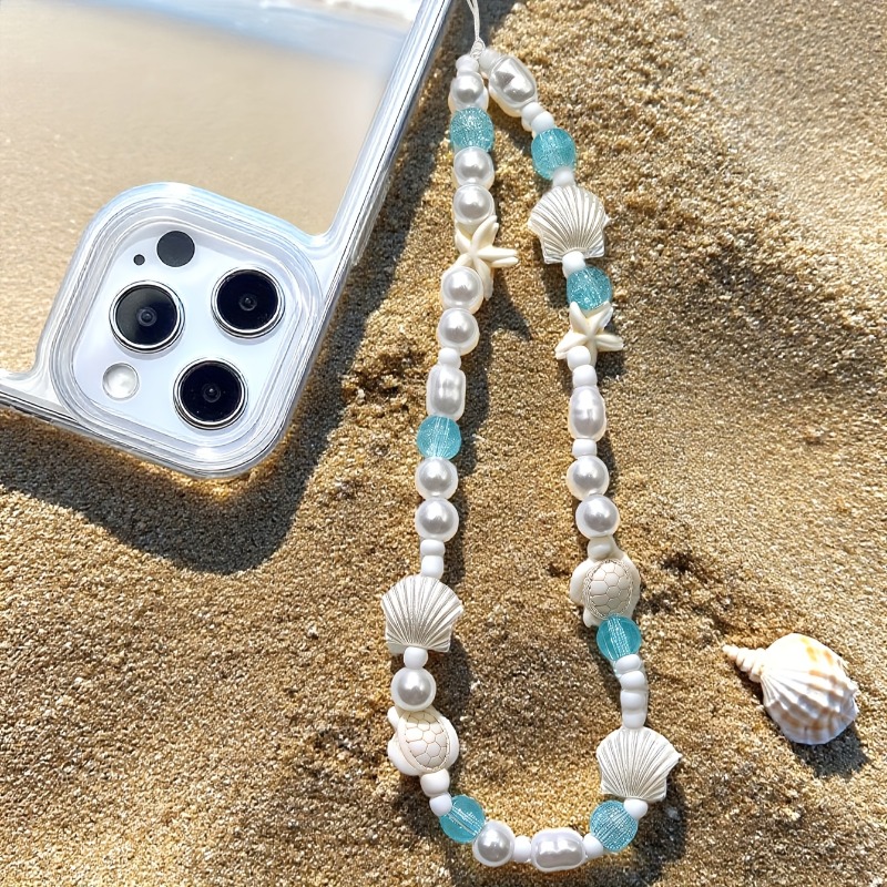 Blue Sea Star Shell Beaded Pho - Phone Accessories Box Set 评论和价格