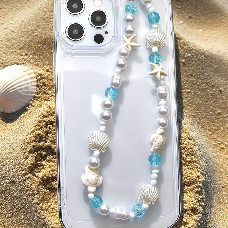 Blue Sea Star Shell Beaded Pho - Phone Accessories Box Set 评论和价格
