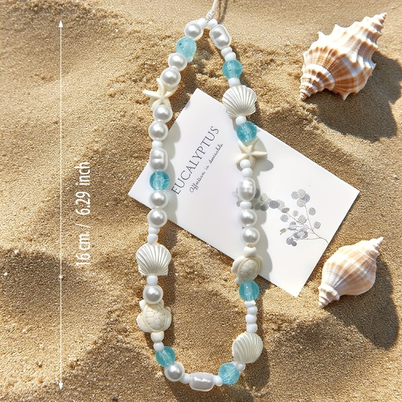 Blue Sea Star Shell Beaded Pho - Phone Accessories Box Set 评论和价格
