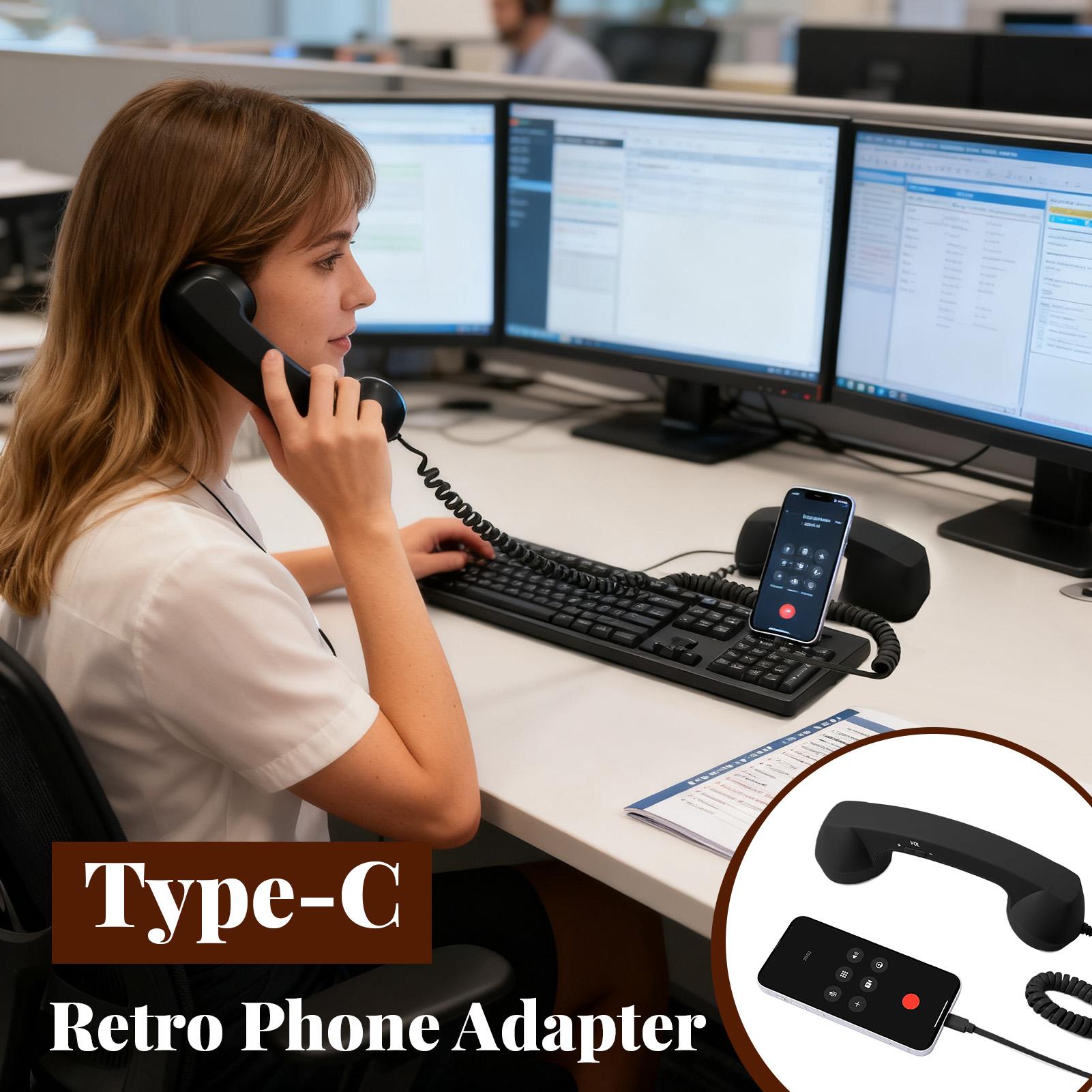 Type-C Retro Phone Adapter Lan - Retro Handset Phone 评论和价格