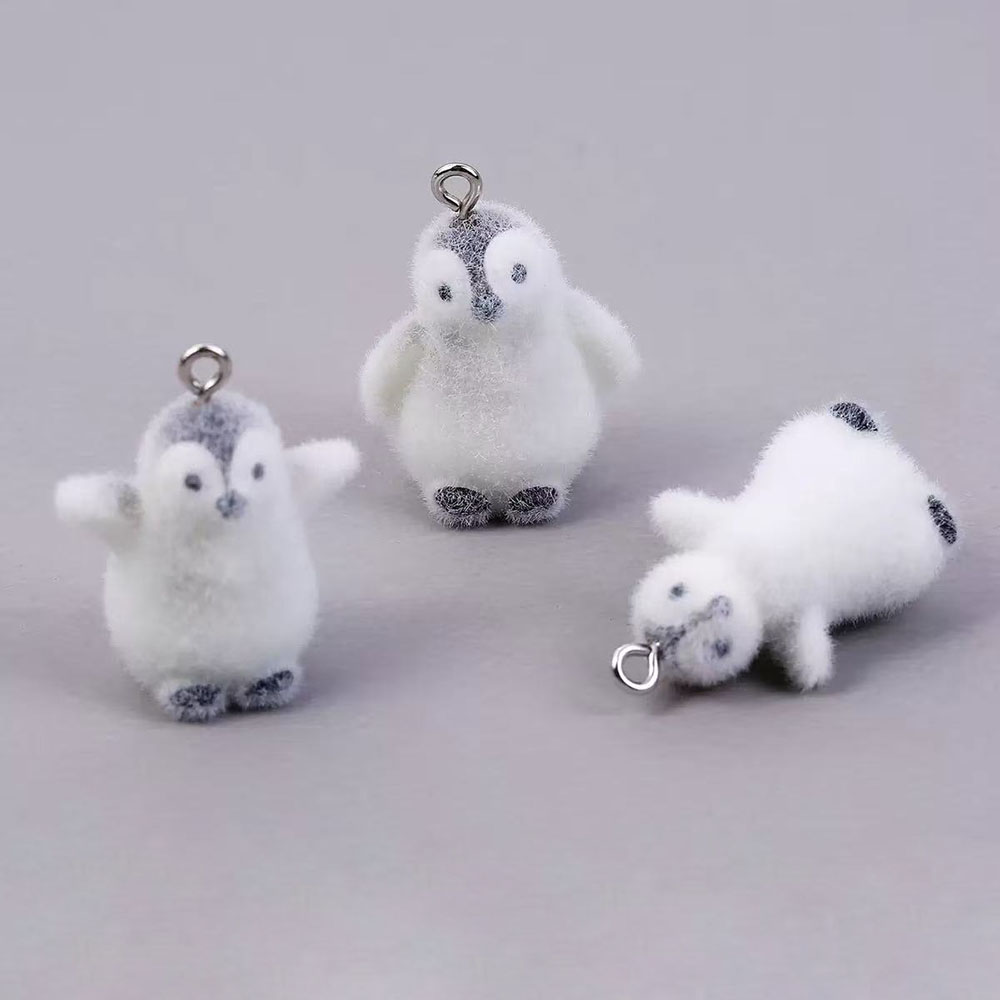 5pcs Flocking Small Penguin Re - Phone Accessories Jewelry 评论和价格
