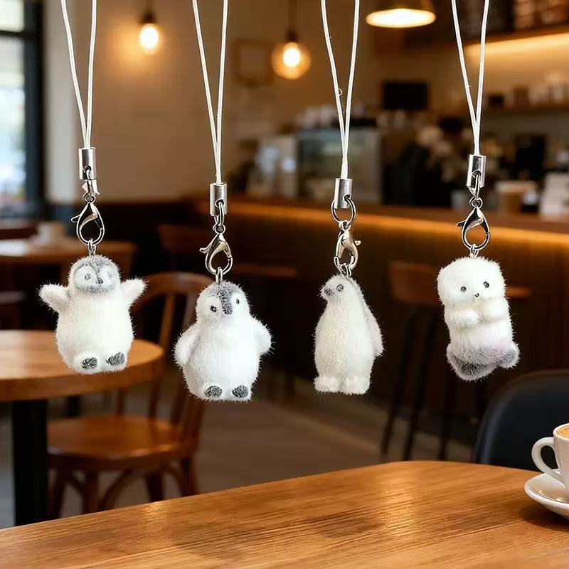 5pcs Flocking Small Penguin Re - Phone Accessories Jewelry 评论和价格